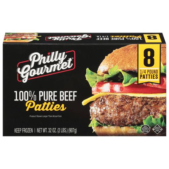 Philly Gourmet 100% Pure Beef Patties (8 ct)