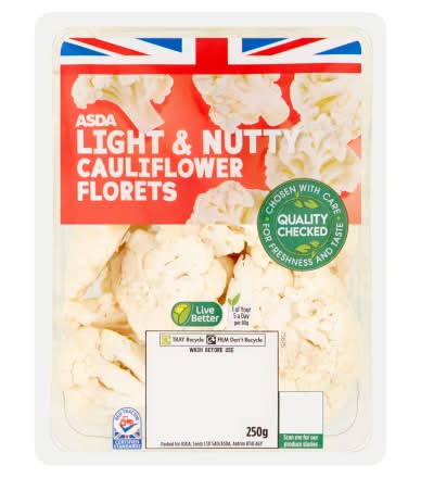 ASDA Light & Nutty Cauliflower Florets (250g)