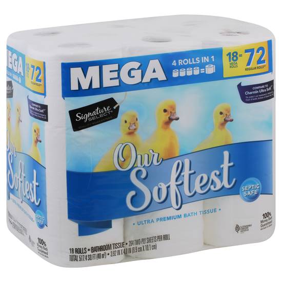 Signature Select Softest Bath Tissue (18 mega rolls)