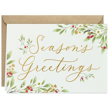 Hallmark Season's Greetings Boxed Christmas Cards (16 ct)