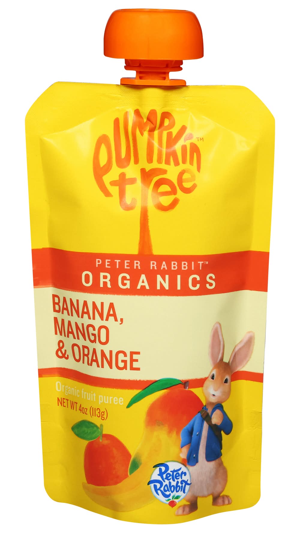 Pumpkin Tree Peter Rabbit Organics Baby Food, Banana Mango & Orange (4 oz)