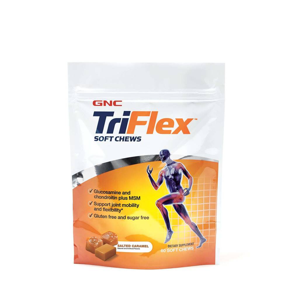 GNC Triflex Soft Chews Dietary Supplement, Salted Caramel (60 ct)