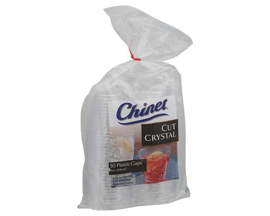 Chinet · Cut Crystal 9 Ounce Plastic Cups (50 cups)