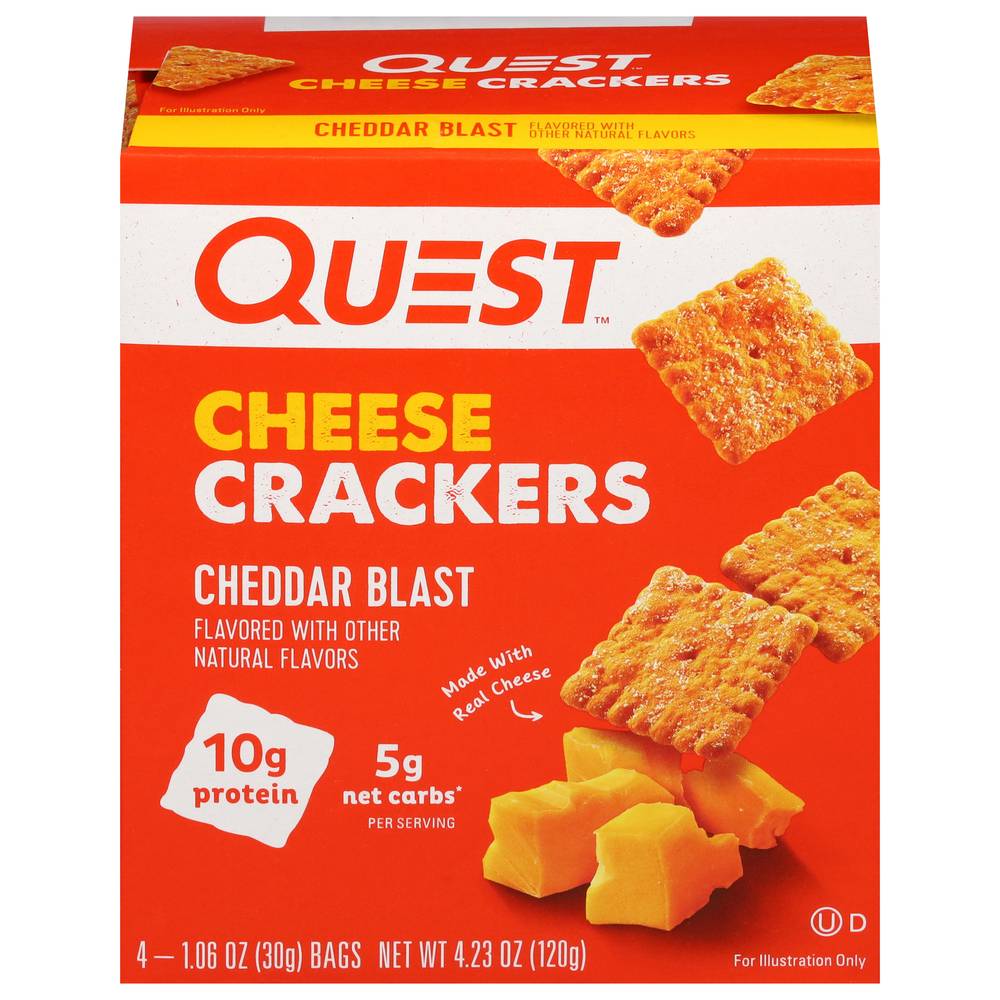 Quest Cheese Crackers Cheddar Blast