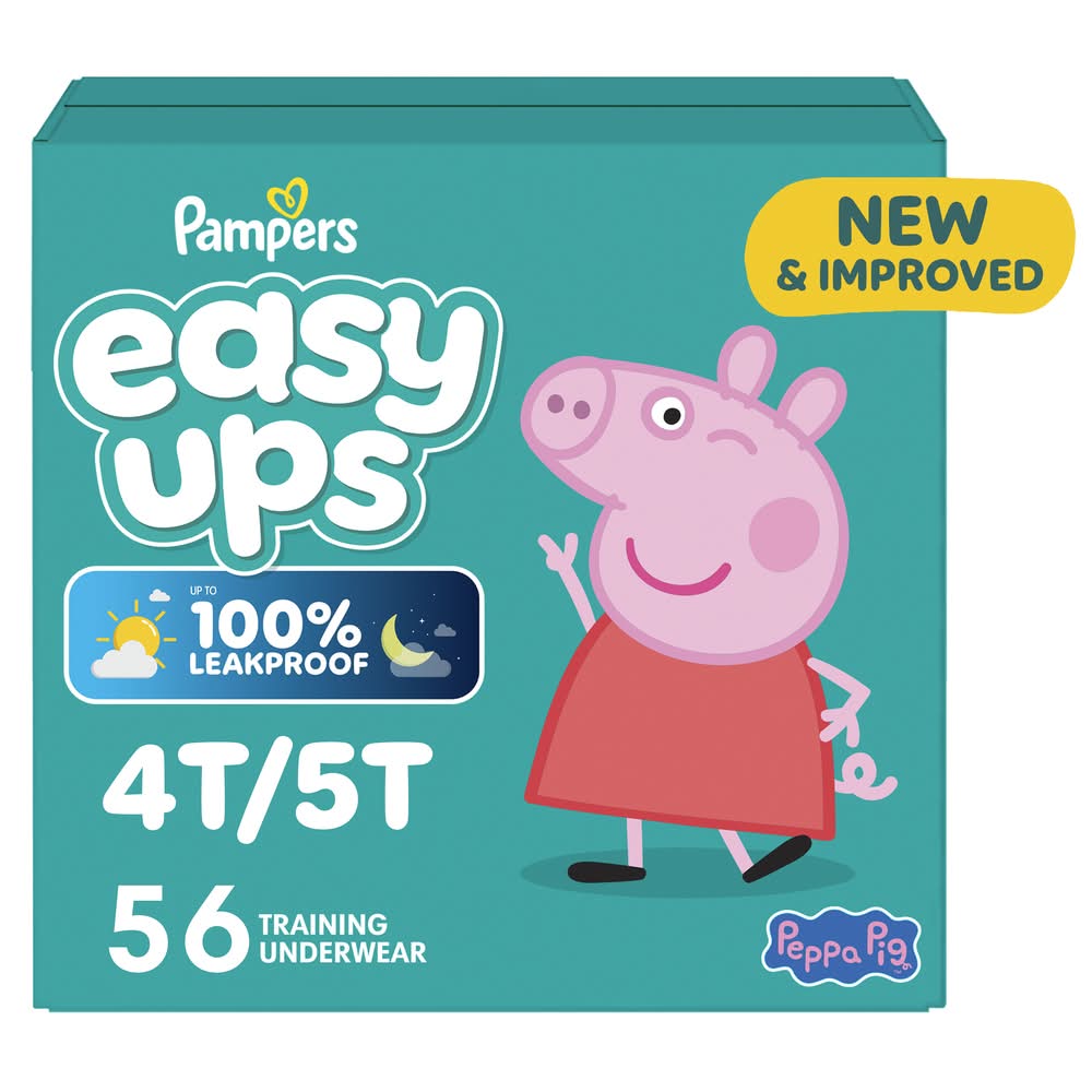Pampers Easy Ups Trolls Training Underwear, 4t-5t (56 ct)