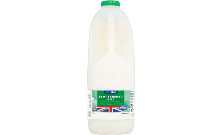 One Stop Semi-Skimmed Milk 2 litre / 3.5 pints (393874)