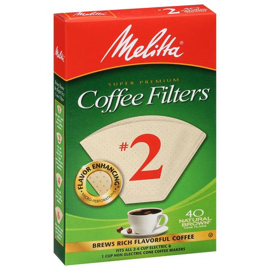 Melitta #2 Coffee Filters (40 filters)