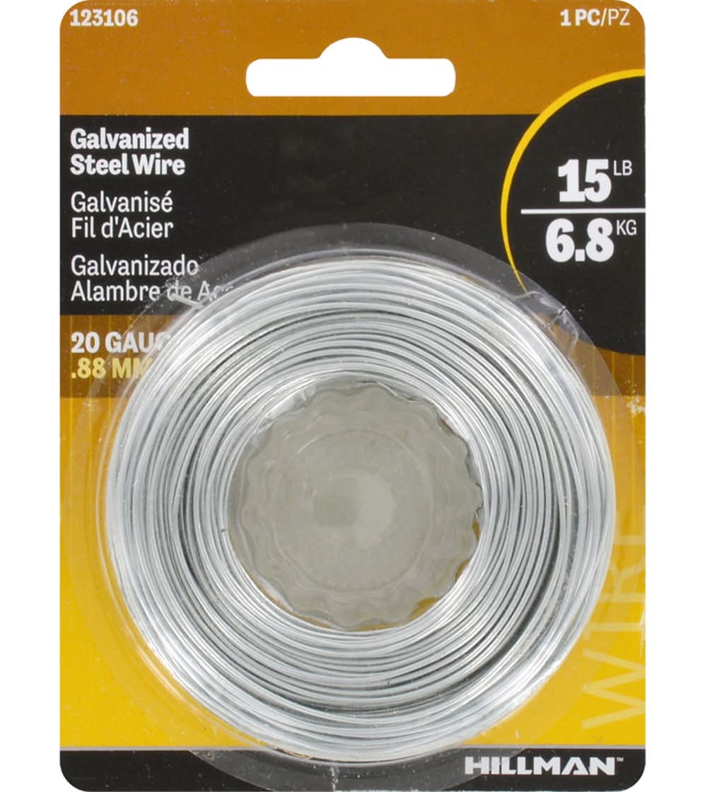 Hillman 175 Ft. L Galvanized Steel 20 Ga. Wire