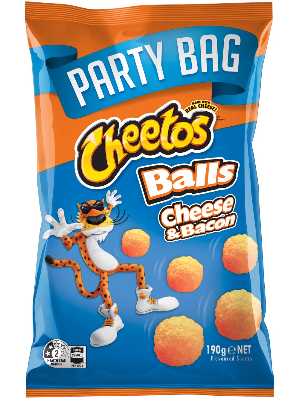Cheetos Snack Balls, Cheese-Bacon (190g)