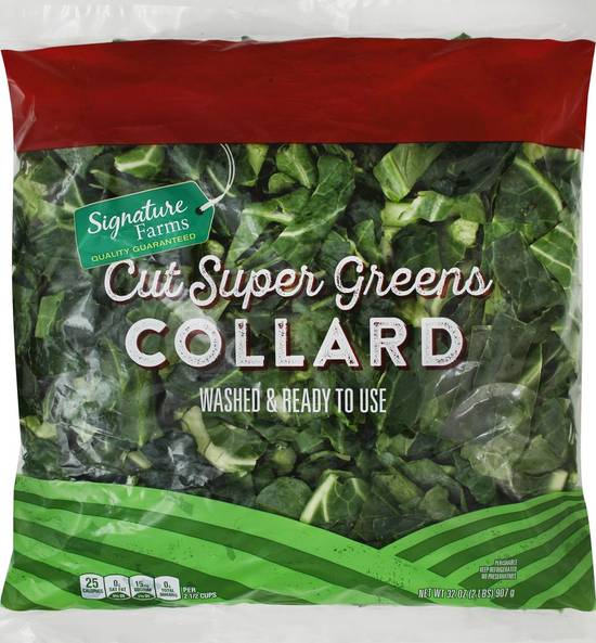 Order Signature Farms · Cut Super Greens Collard (32 oz) food online from Safeway store, Eureka on bringmethat.com