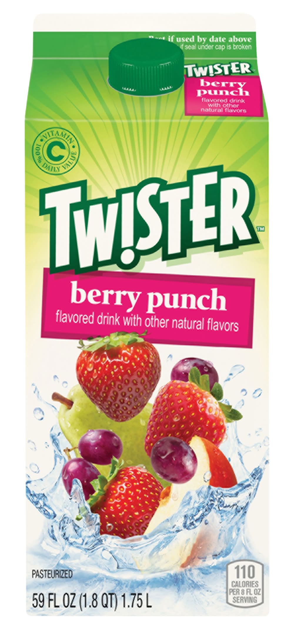 Twister Flavored Drink, Berry Punch (59 fl oz)