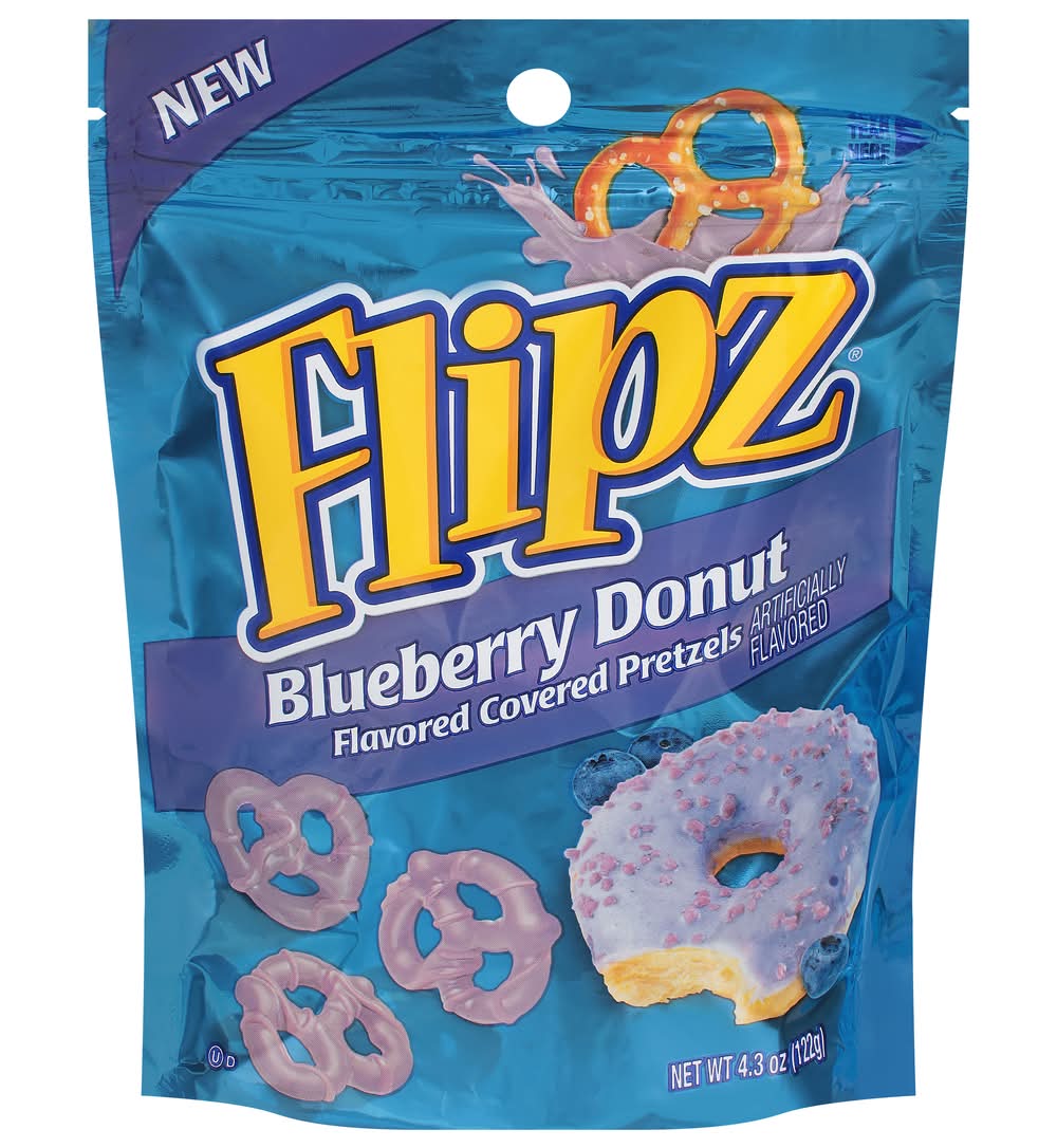 Flipz Pretzels Covered Donut, Blueberry (4.3 oz)