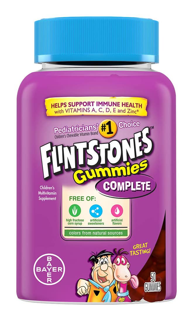 Flintstones Kids Complete Multivitamin Supplement Gummies (50 ct)