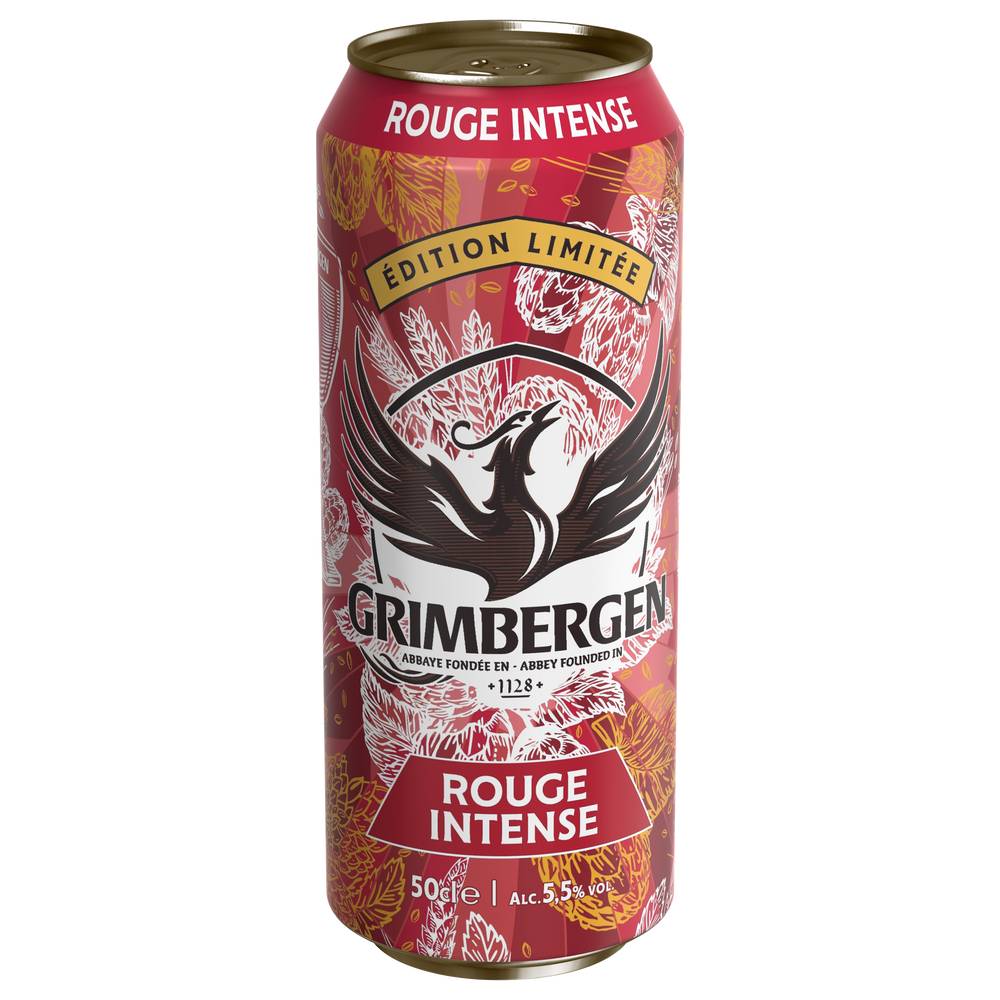 Grimbergen - Bière d'abbaye aromatisée fruits rouge rouge intense (500ml)