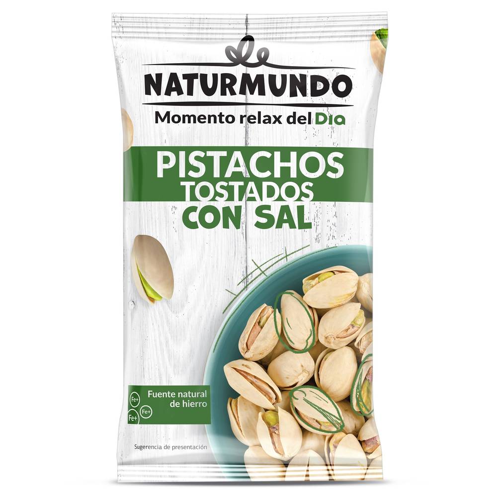 Pistachos Tostados Con Sal Naturmundo De Dia Bolsa 250 G