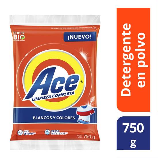 Ace detergente en polvo (750 g)