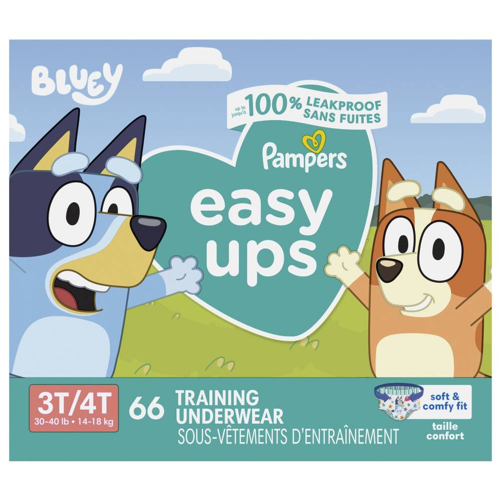 Pampers Easy Ups Training Underwear, 3t-4t (66 ct)