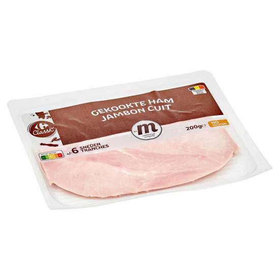 Carrefour Classic' Gekookte Ham 200 g
