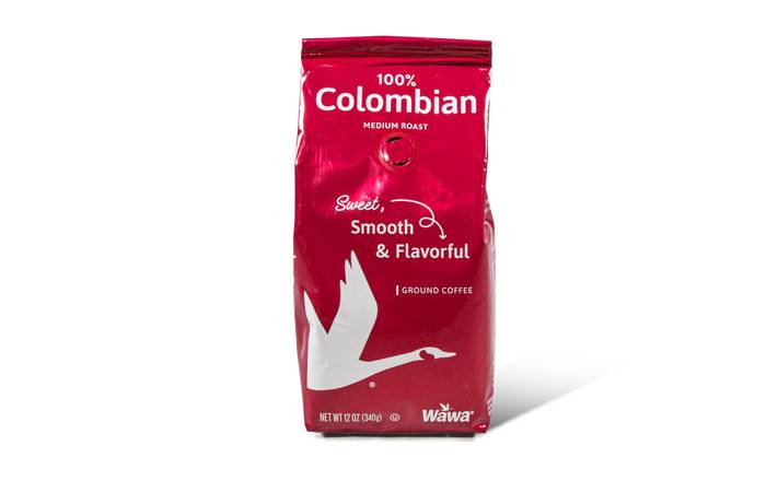 Coffee at Home Ground Bags - Wawa 100% Colombian Coffee, 12 oz