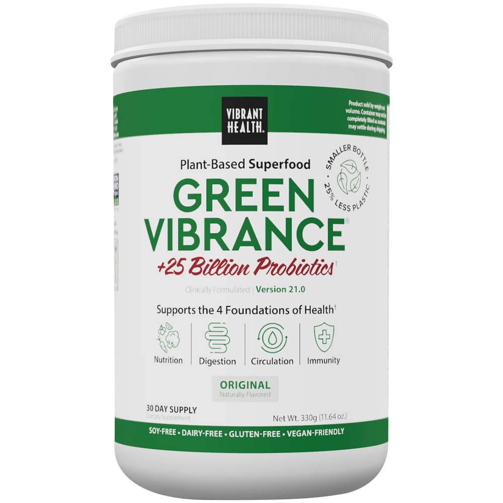 Vibrant Health Green Vibrance +25 Billion Probiotics Supplement