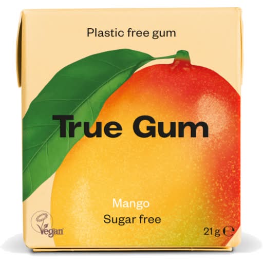 True Gum Sugar Free Gum, Mango (21g)