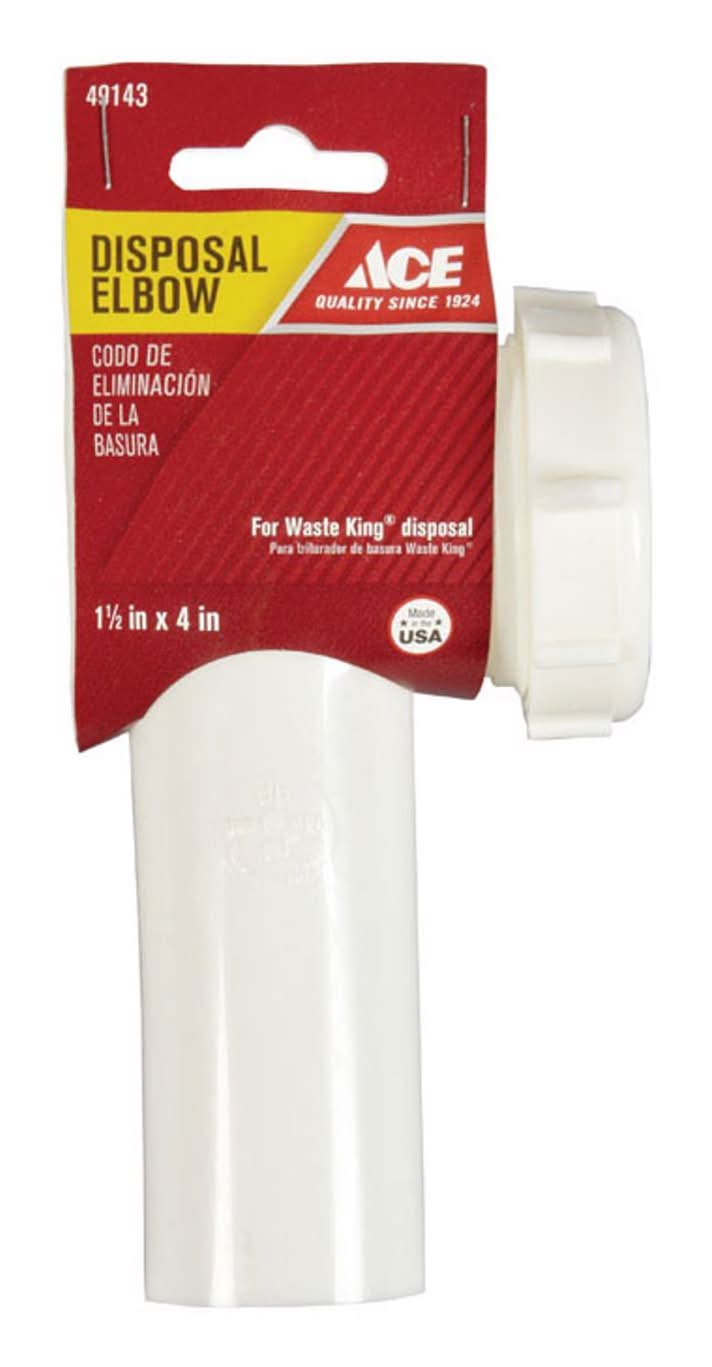 ACE Garbage Disposal Elbow Plastic 1-1/2 In.