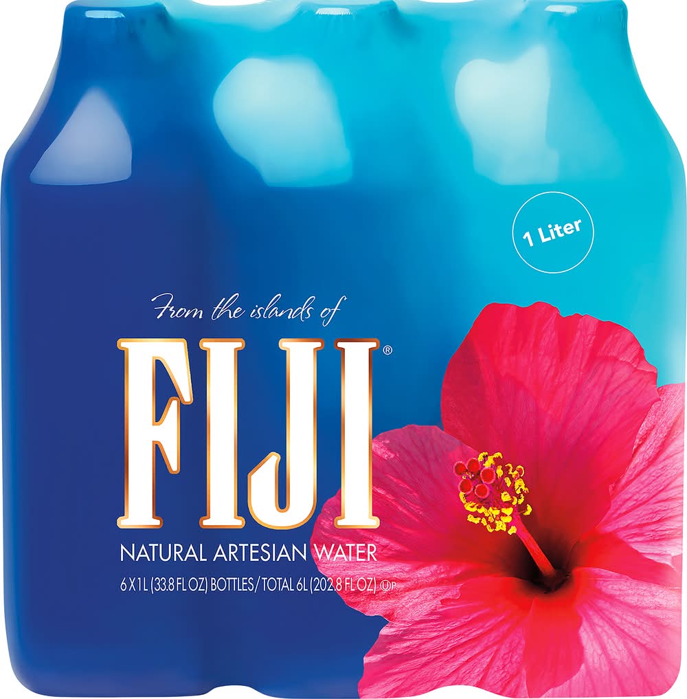 FIJI Natural Artesian Water (6 x 33.8 fl oz)