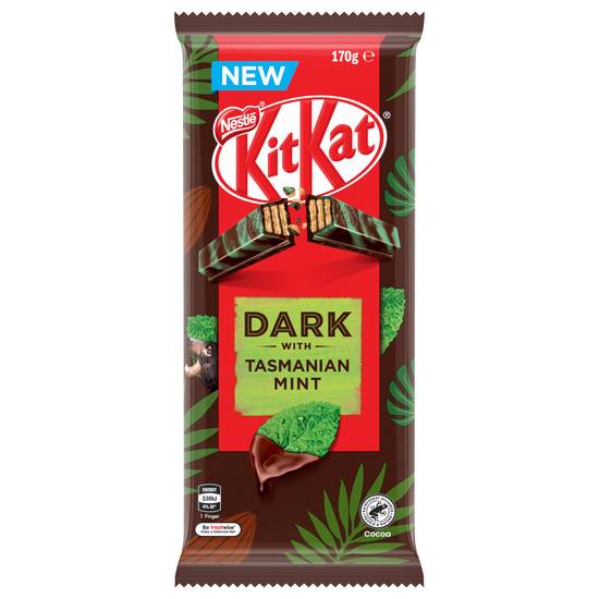 Nestle Kitkat Dark With Tasmanian Mint Block 170g