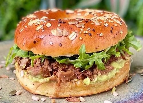 Bagel  Teriyaki Beef