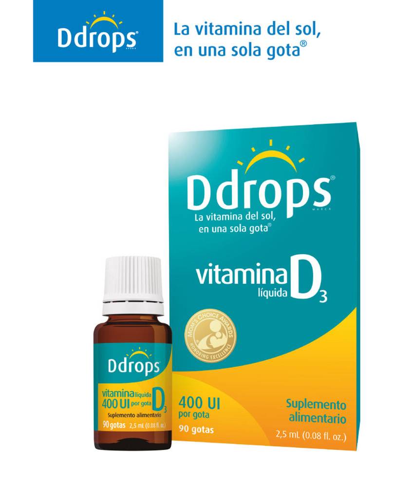 DDrops Vitamina D3 400UI Oral Gotas 2.5ml