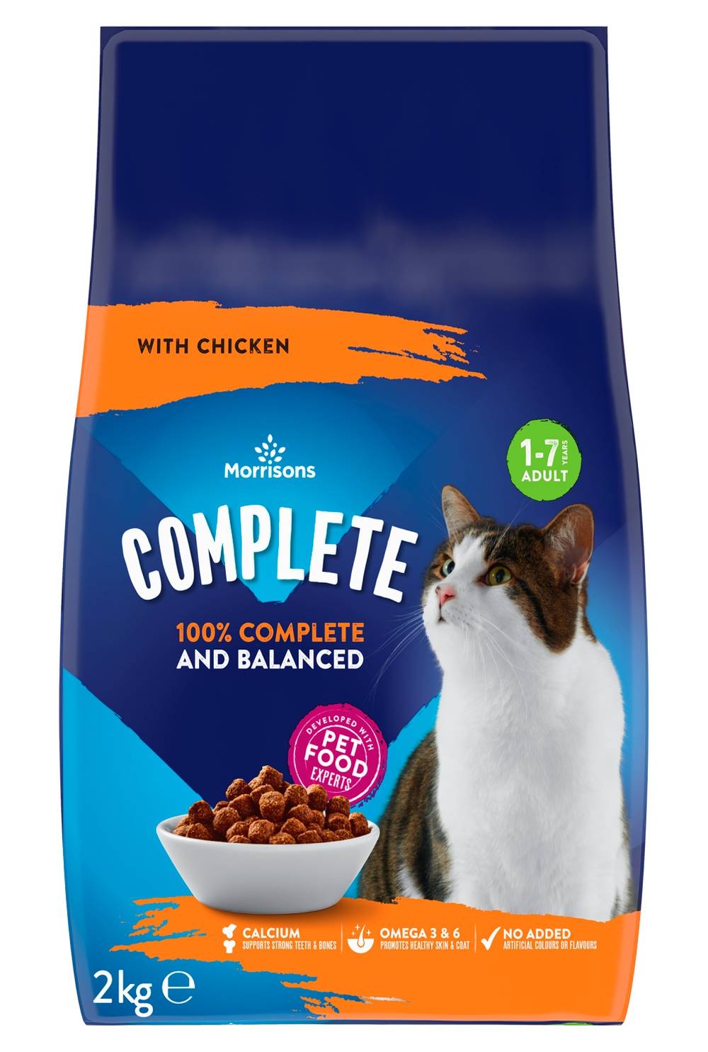 Morrisons Complete Chicken & Veg Dry Cat Food 2Kg