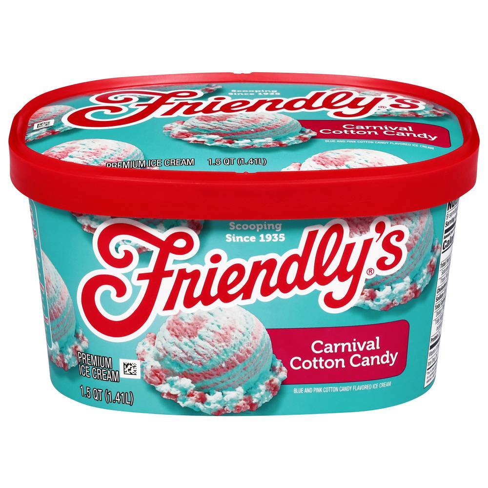 Friendly's Rockin' Poppin' Cotton Candy Premium Ice Cream (1.5 qt)