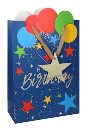 Jumbo Happy Birthday Gift Bag Balloons