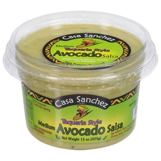 Casa Sanchez Taqueria Style Avocado Salsa (15 oz)
