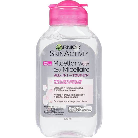 Garnier Skinactive Micellar Cleansing Water All-In-1 Makeup Remover & Cleanser (100 ml)