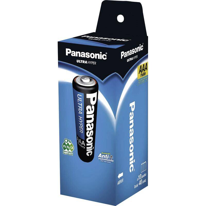 Panasonic pilha palito tubo aaa (40 un)