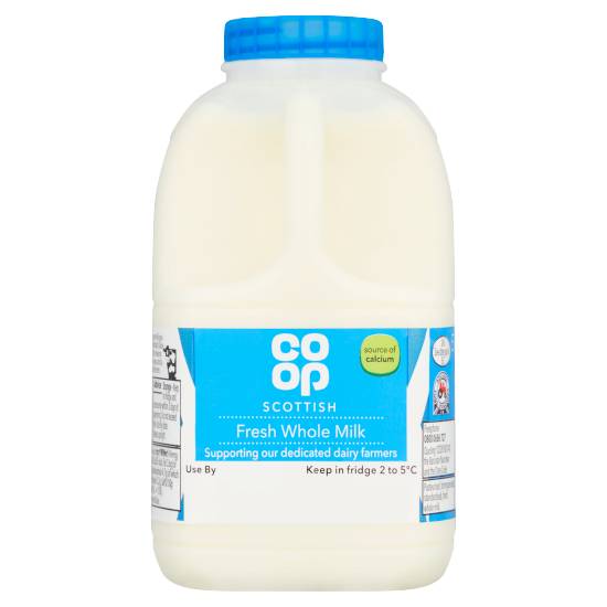 Co-Op Scottish Fresh Whole Milk (568ml)