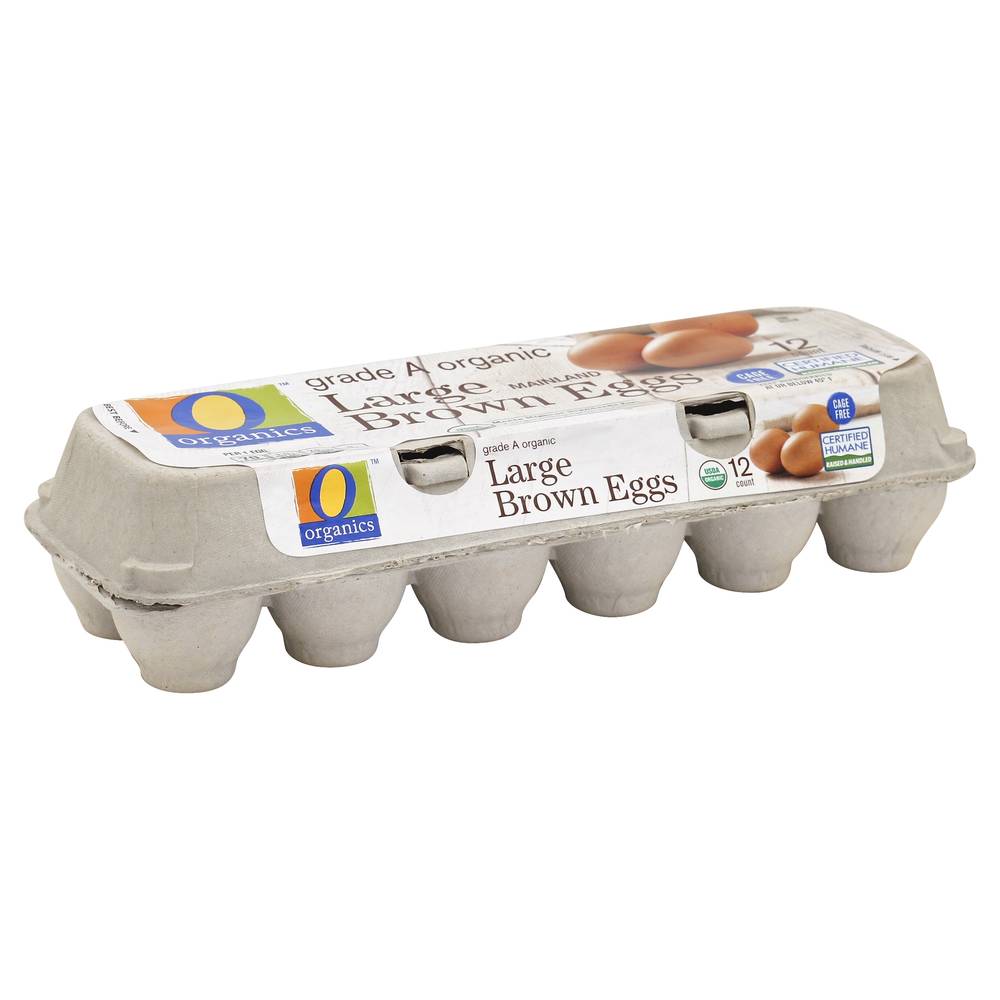 O Organics Grade a Large Brown Eggs (12 ct)