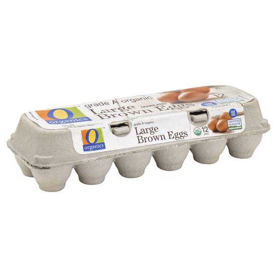 O Organics Grade a Large Brown Eggs (12 eggs)