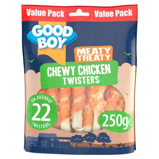 Good Boy Meaty Treaty Big Pack Chicken Twist Dog Treats 250g