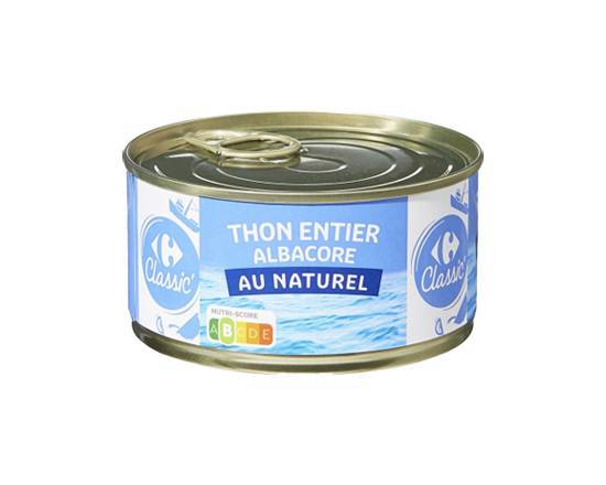 Thon albacore au naturel CARREFOUR - Conserve de 133g