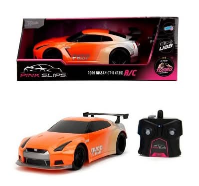 Jada Pink Slips Rc 2009 Nissan Skyline Gtr R35 Remote Control Car Toy 8y+