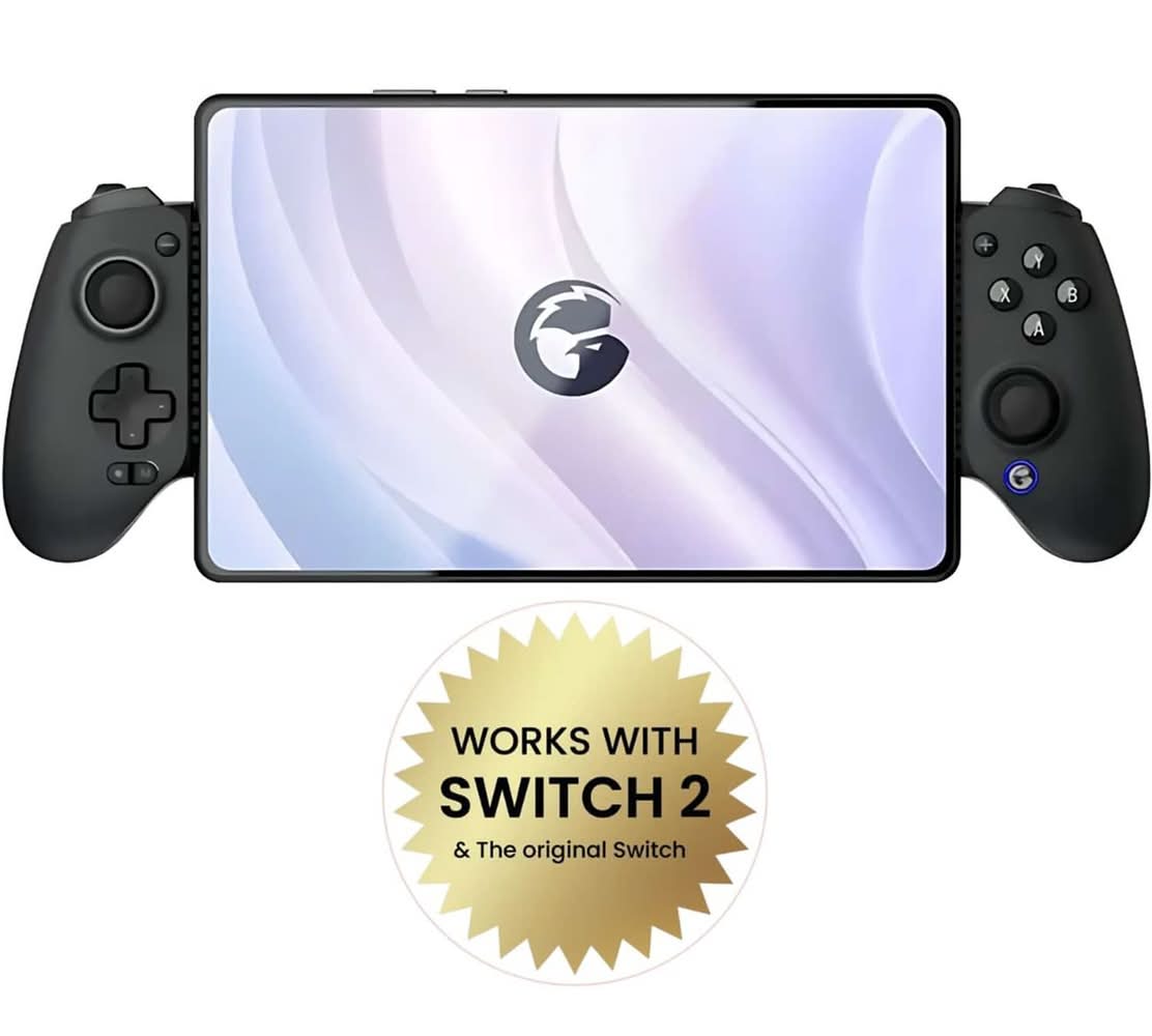 GameSir - G8 Plus Bluetooth Mobile Game Controller Nintendo Switch/Switch 2, iOS, Android, Tablets, Hall Effect Joysticks/Triggers - Black