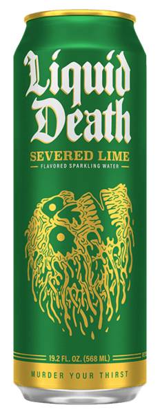Liquid Death Severed Lime Sparkling Water 19.2oz