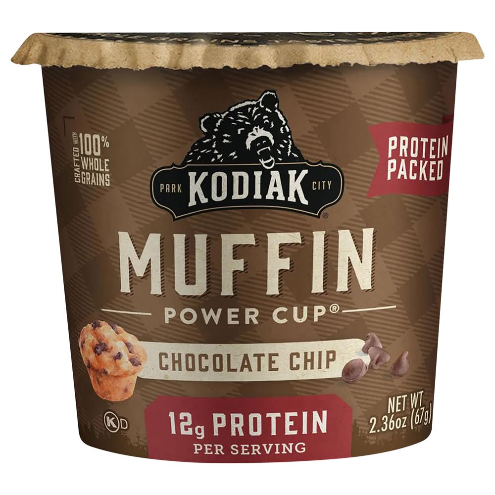 Kodiak Protein Packed Power Cup Muffin, Chocolate Chip (2.36 oz)