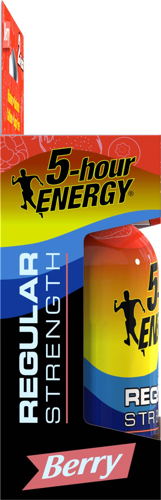 5-Hour Energy Regular Strength Berry Energy Shot (2 ct, 1.93 fl oz)