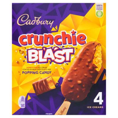 Cadbury Honeycomb, Crunchie Blast Ice Cream (4 pack)