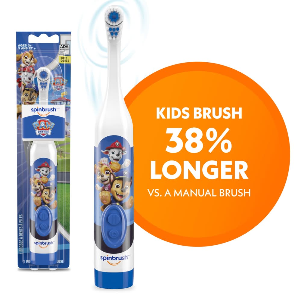Arm & Hammer Spinbrush Paw Patrol Powered Soft Toothbrush (3.2 oz)