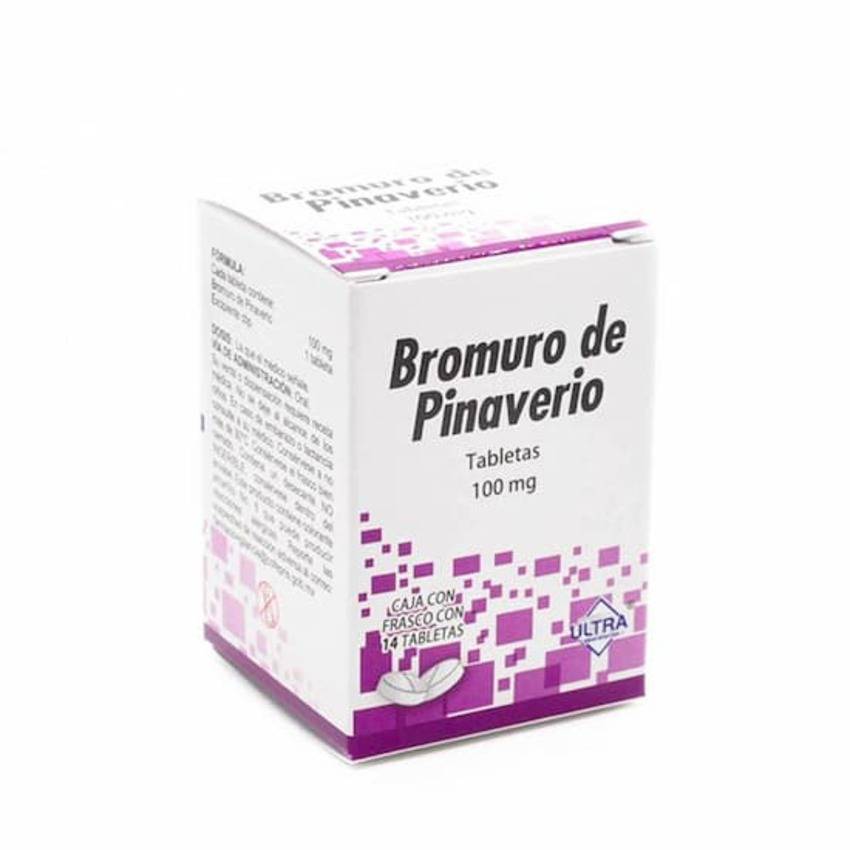 Ultra laboratorios bromuro de pinaverio tabletas 100 mg (caja 14 piezas)