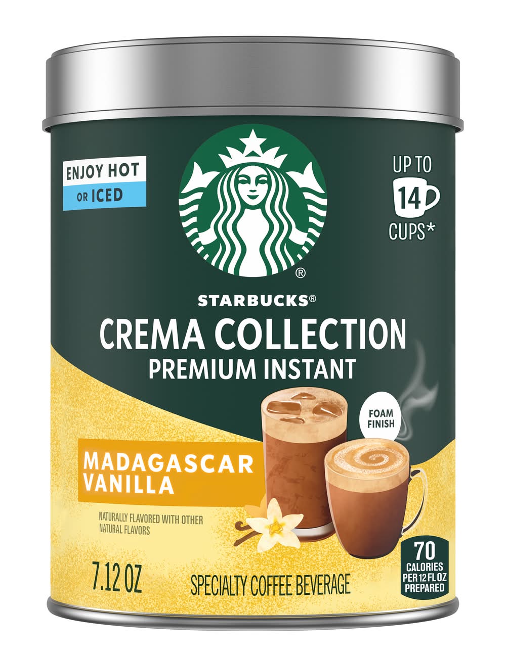 Starbucks Crema Collection Premium Instant Coffee, Madagascar Vanilla (7.12 oz)
